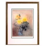 Yellow Flowers Print by Kaiko Moti (IND 1921-1989)