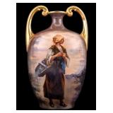 Antique Limoges Jean Pouyat Vase