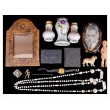 Vintage Frames, Porcelain and Jewelry
