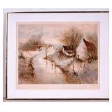 Signed Winter Scene Print Ed. #59 of 250