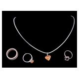 Sterling Silver Rings, Necklace