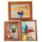 3 Landscape and Still Life Paintings