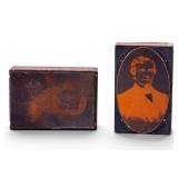 Antique Copper Portrait Printing Plates