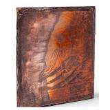 Civil War Memorial Copper Engraving Printing Plate