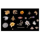 Vintage Designer and Costume Brooches