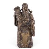 Cast Bronze Tsai Shen Yeh Statuette