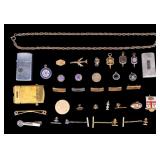 Mens Tie Tacks, Belt Buckles, Zippo + More