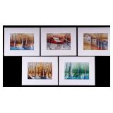 Matted & Signed Prints by Man-Wai Wu (20th C)