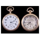 Hamilton Pocket Watches in Gold Filled Cases