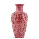 Contemporary Chinese Cinnabar Vase