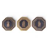 3 Vintage Grecian Inspired Wall Plaques