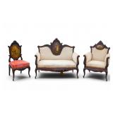 High-Style Victorian Seating 3 Piece Set