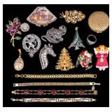 Vintage Compacts and Jewelry