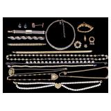 Pearl and Gold Tone Jewelry