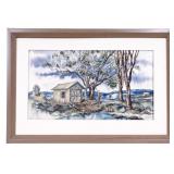 W.R. Westphal Watercolor Landscape, 1964