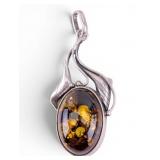 Vintage Baltic Amber Pendant