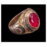 10k Gold Antique Temple University Class Ring