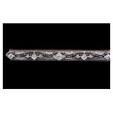 Gold Bar Pin w/ Diamonds