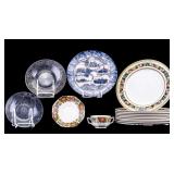 Minton, Whieldon, & Silver Overlay Plates