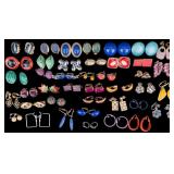Costume Jewelry Clip & Screwback Earrings (40)