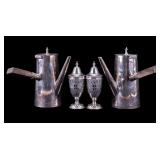 Vintage Silverplate Shakers and Pots