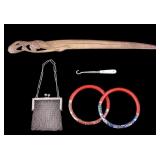 Victorian Coin Purse, Bangles, & More