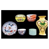 Chinese Porcelain, Cloisonne Grouping (6 Pc.)