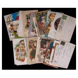 Antique Christmas-Themed Postcards