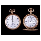 Elgin & Hamilton Pocket Watches Gold Filled Cases