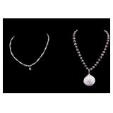 Sterling and Pearl Necklaces