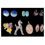 Sterling Enamel and Other Jewelry