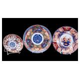 19th C Japanese Imari Plates, Scalloped Bowl (3)