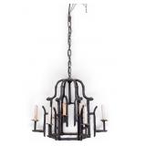 Faux Bamboo Iron 9-Light Chandelier