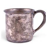 19/20th C Sterling Silver Birth Cup