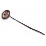 English Georgian Silver Toddy Ladle, Baleen Handle
