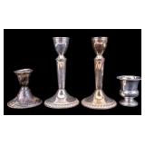 Weighted Sterling Candleholder & More 4pc.