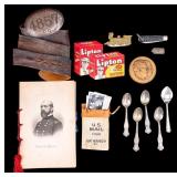 Figural Pocket Knives, Souvenir Spoons, More