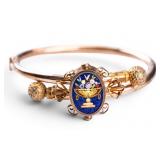 Victorian Gold Filled Micro Mosaci Bracelet