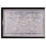 Chinese Repousse Silver-Tone Metal Tray