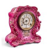 Ansonia "Trident" Porcelain Mantel Clock