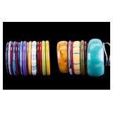 Vintage Acrylic and Bakelite Bangle Bracelets