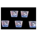 Set of 5 Imari/Arita Soba Cups