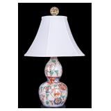 Double Gourd Imari Porcelain Lamp