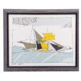 Lionel Feininger Sailing Vessel Print