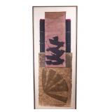 Scott Sandell Mixed Media Collage, Wind Shadow