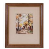 John Hare Watercolor, Signed