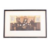 Color Tinted Etching by H. Steinberg (1912-1969)