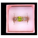 10K Gold and Peridot Ring