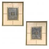 Pair Large Kinder Harris "Armor" Prints