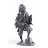 Japanese Bronze Figure of Street Musician